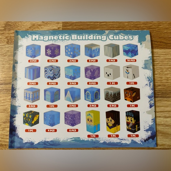 Magnetic Blocks Castle Toy Set - Blue and Purple 100 Piece NWT - Picture 9 of 10